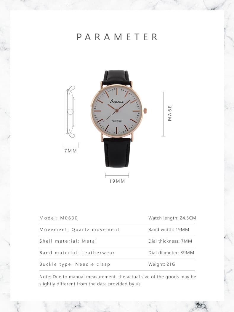 Ultra-thin Minimalist Leather Belt For Men