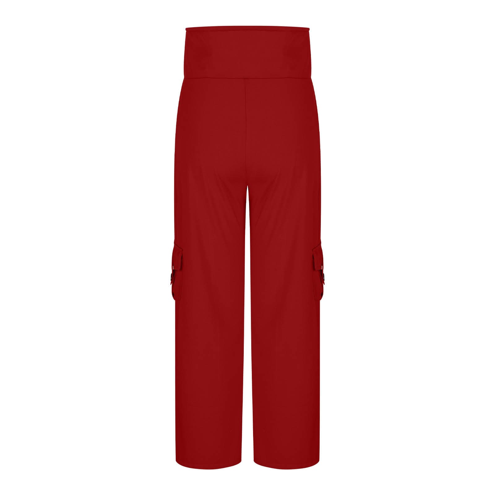 Womens Solid-Colored Breathable Sports Leggings With Button Pockets