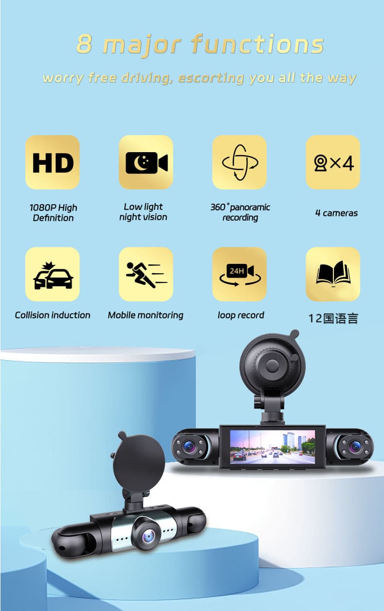 Four Camera HD Dash Cam