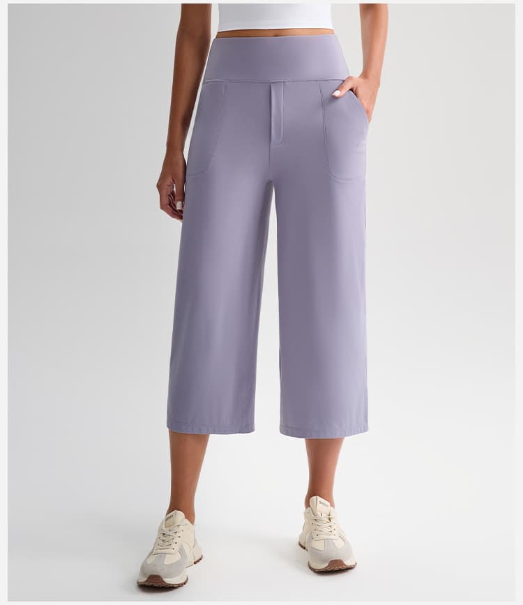 New Comfortable Loose-fit Yoga Capri Pants For Women