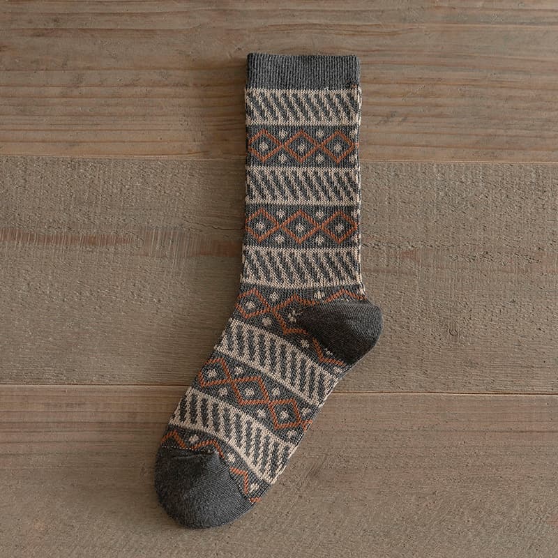 Women's Autumnwinter Long Socks Vintage Ethnic Style — W23721-Average Size
