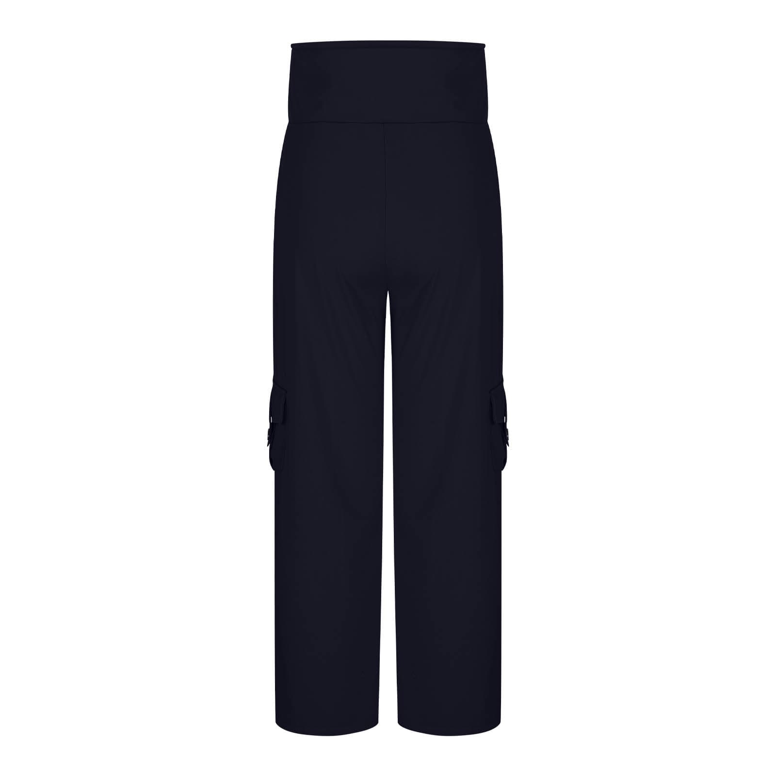 Womens Solid-Colored Breathable Sports Leggings With Button Pockets