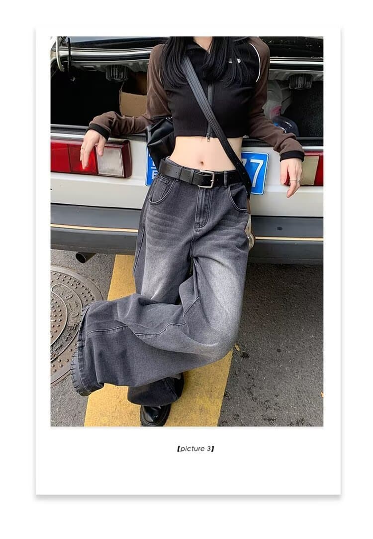 American Retro Wide Leg Jeans