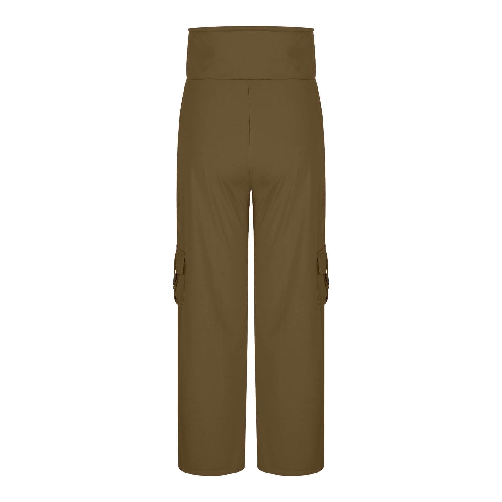 Womens Solid-Colored Breathable Sports Leggings With Button Pockets