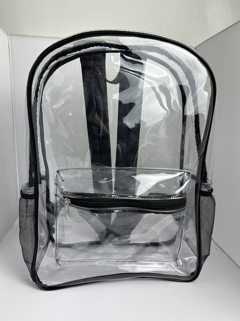 Transparent PVC Clear Storage Backpack Jelly-style Shoulder Bag