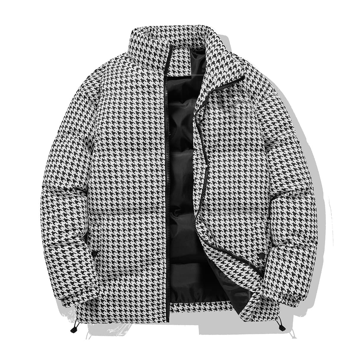 Thickened Warm And Relaxed-fit Cotton-padded Coat — Black-2XL