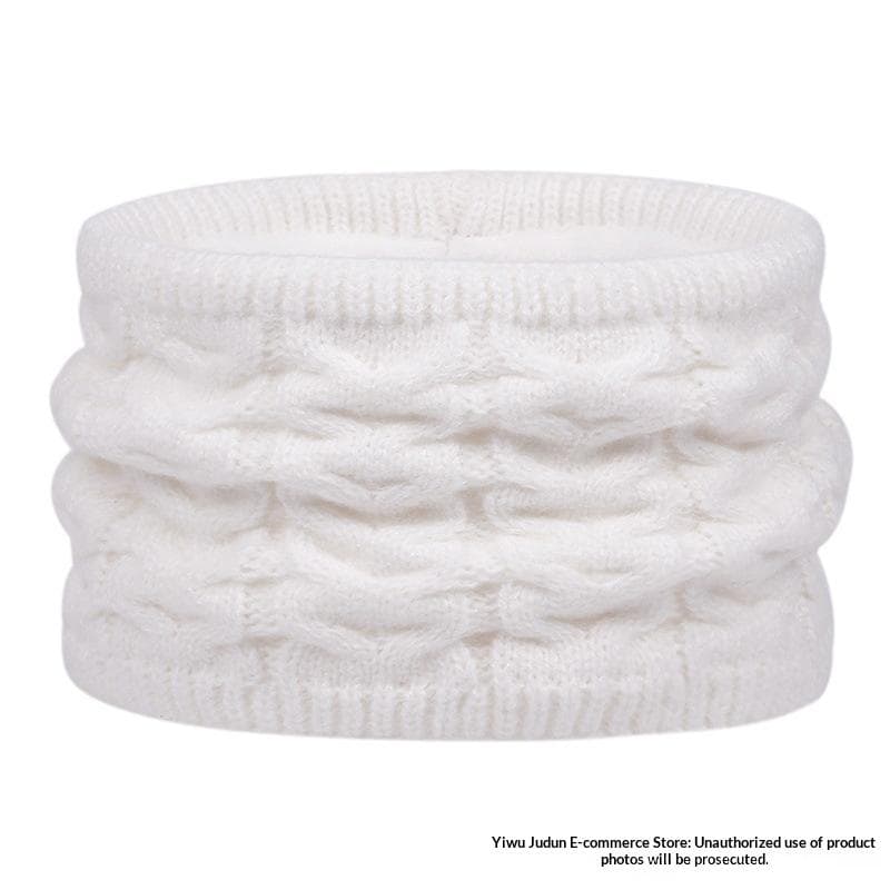 Three-Piece Set New FallWinter Womens Warm Knitted Hat