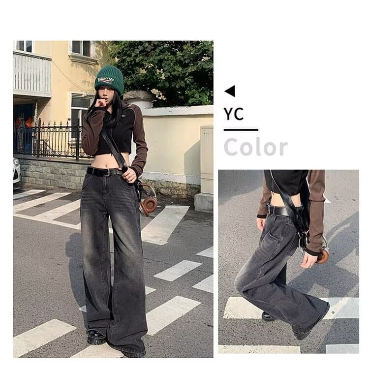 American Retro Wide Leg Jeans