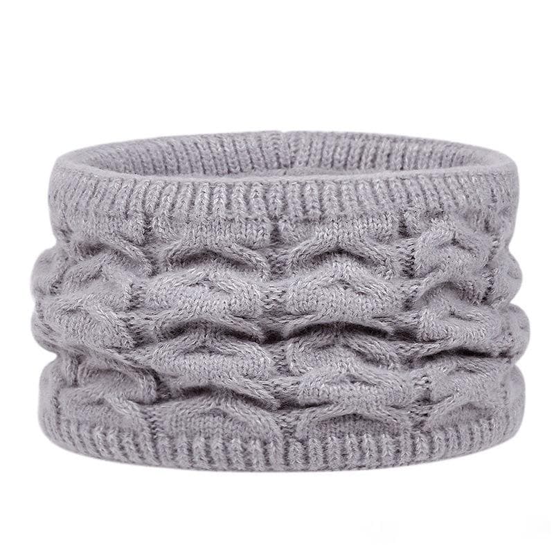 Three-Piece Set New FallWinter Womens Warm Knitted Hat