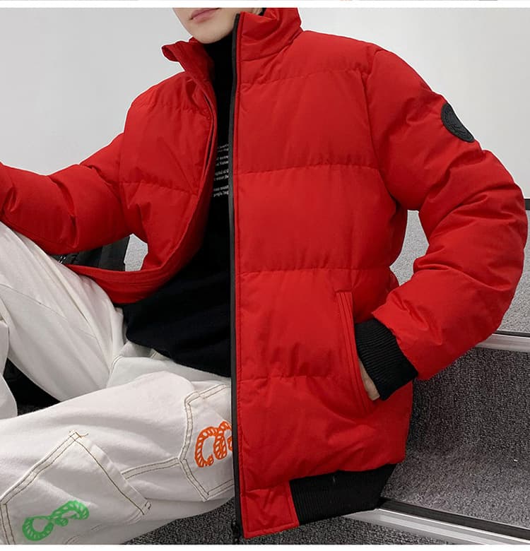 Thick, Warm, Simple Cotton-padded Jacket For Men