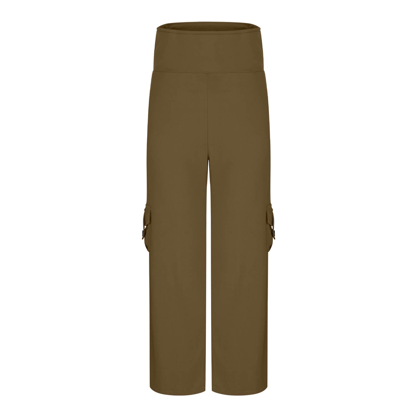 Womens Solid-Colored Breathable Sports Leggings With Button Pockets