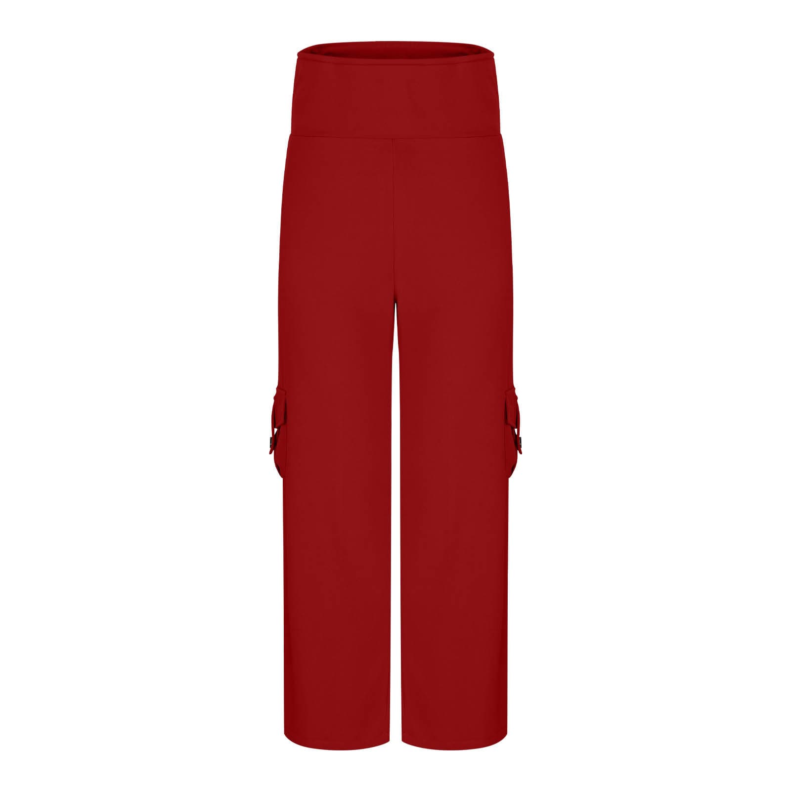Womens Solid-Colored Breathable Sports Leggings With Button Pockets
