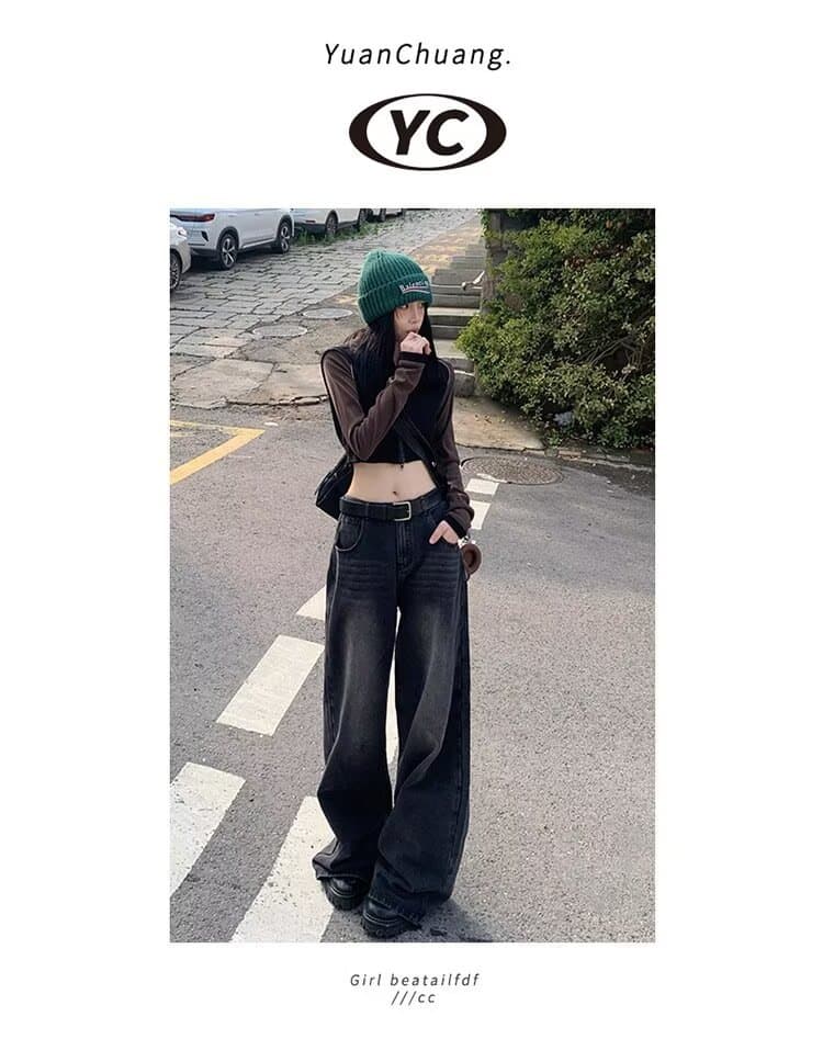 American Retro Wide Leg Jeans