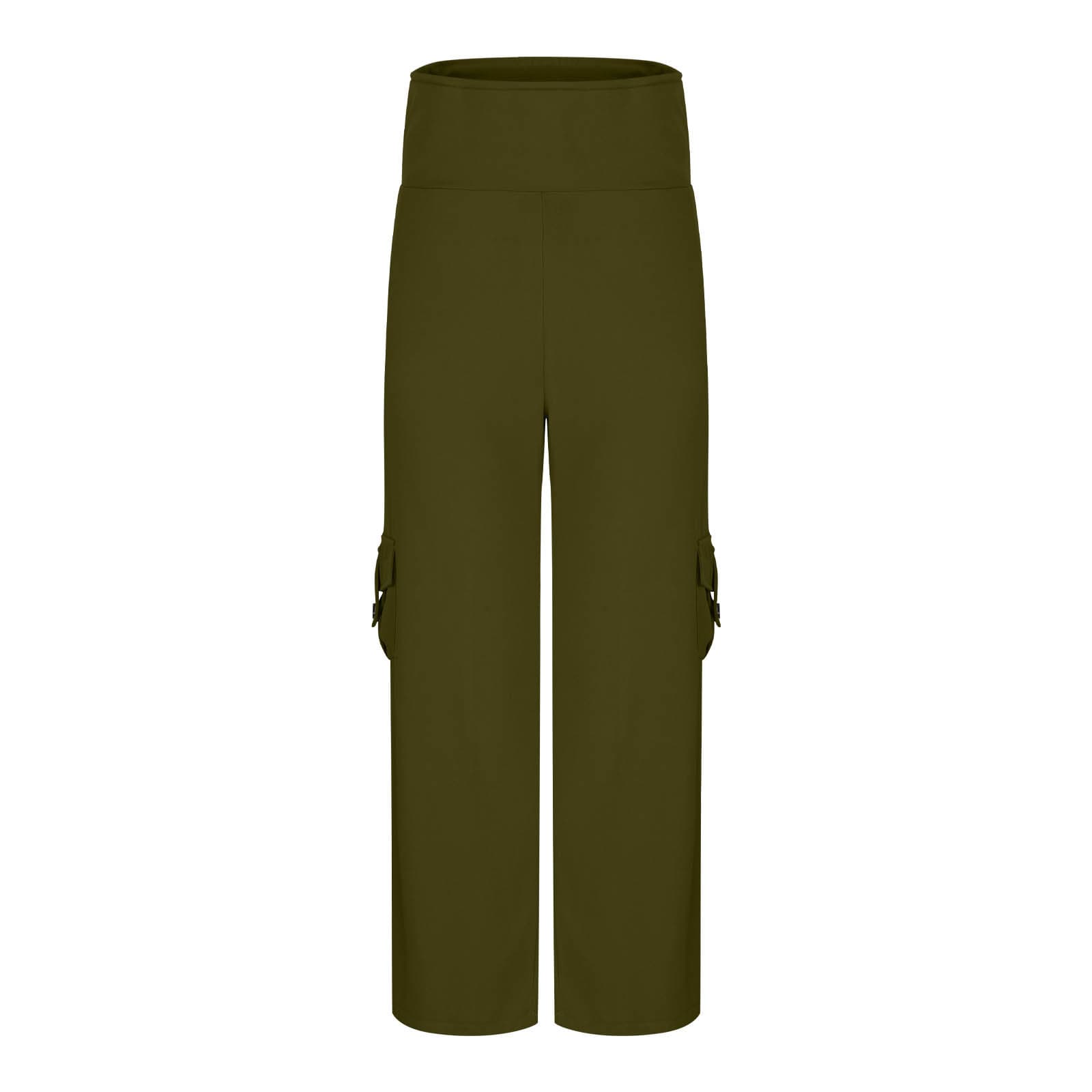 Womens Solid-Colored Breathable Sports Leggings With Button Pockets