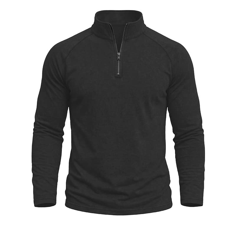 Retro Washed Long-sleeve Men's Distressed T-shirt
