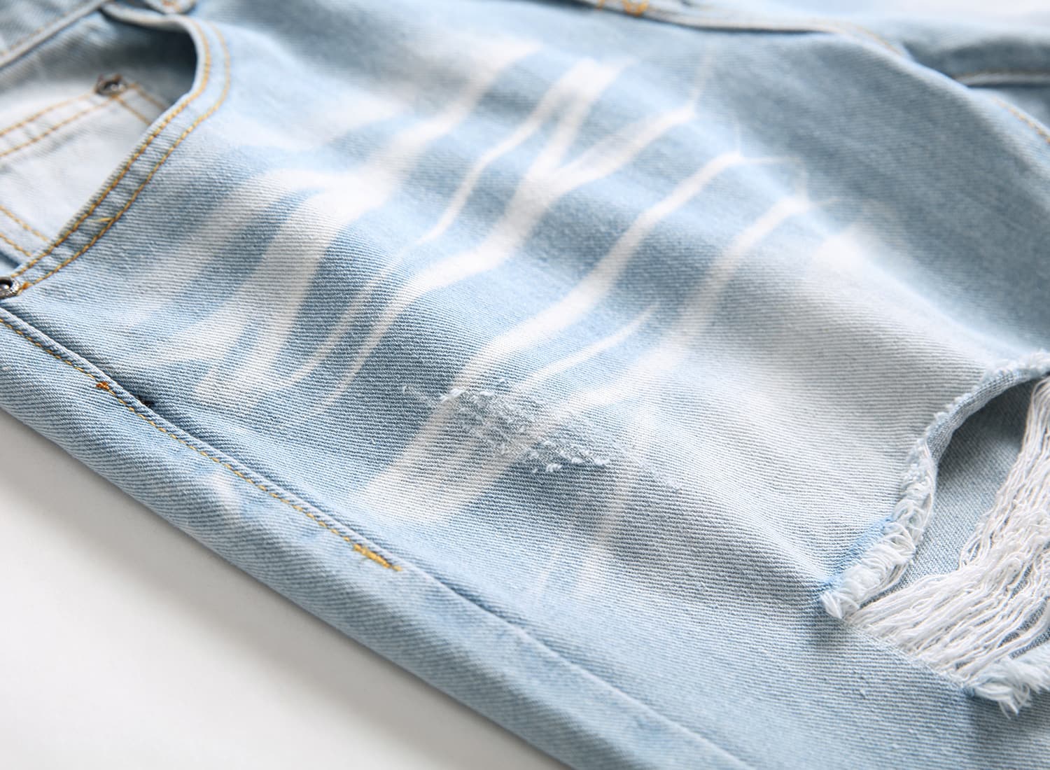 Men's Jeans Slim Fit Straight Ripped