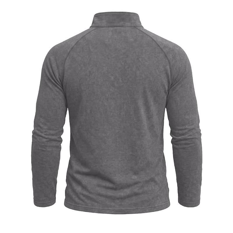 Retro Washed Long-sleeve Men's Distressed T-shirt