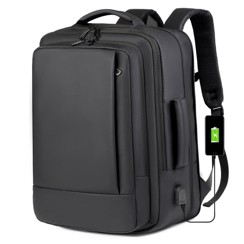 Multifunctional Backpack For College Students Commuting — Black