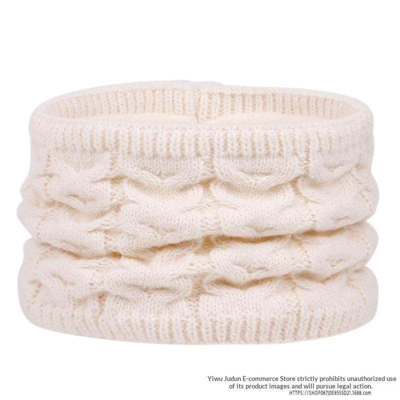 Three-Piece Set New FallWinter Womens Warm Knitted Hat