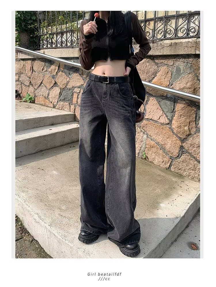 American Retro Wide Leg Jeans