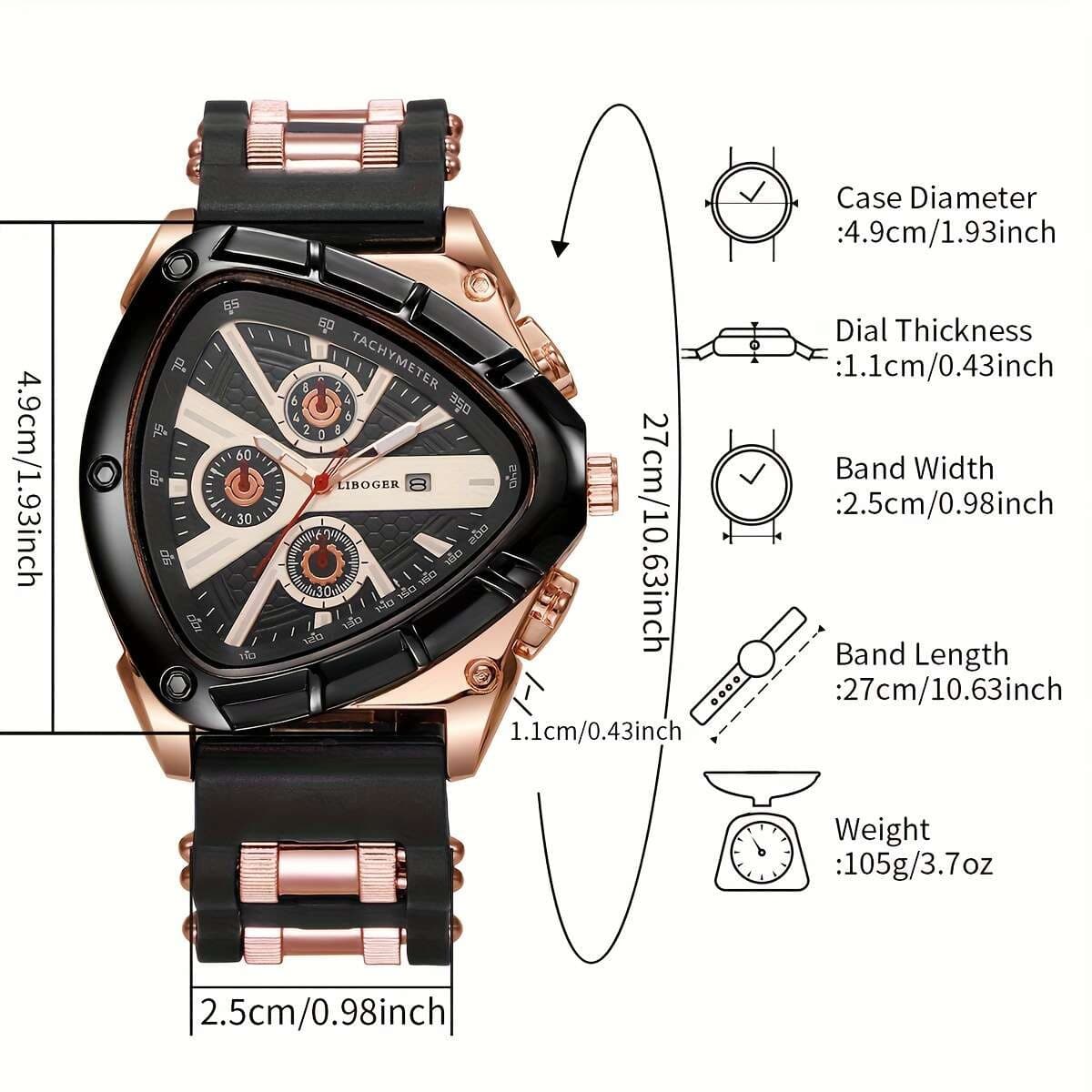 Stylish And Minimalist Alloy Mens Watch