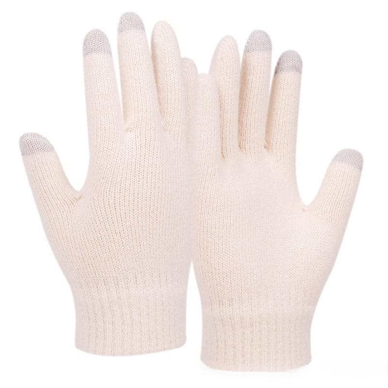 Three-Piece Set New FallWinter Womens Warm Knitted Hat