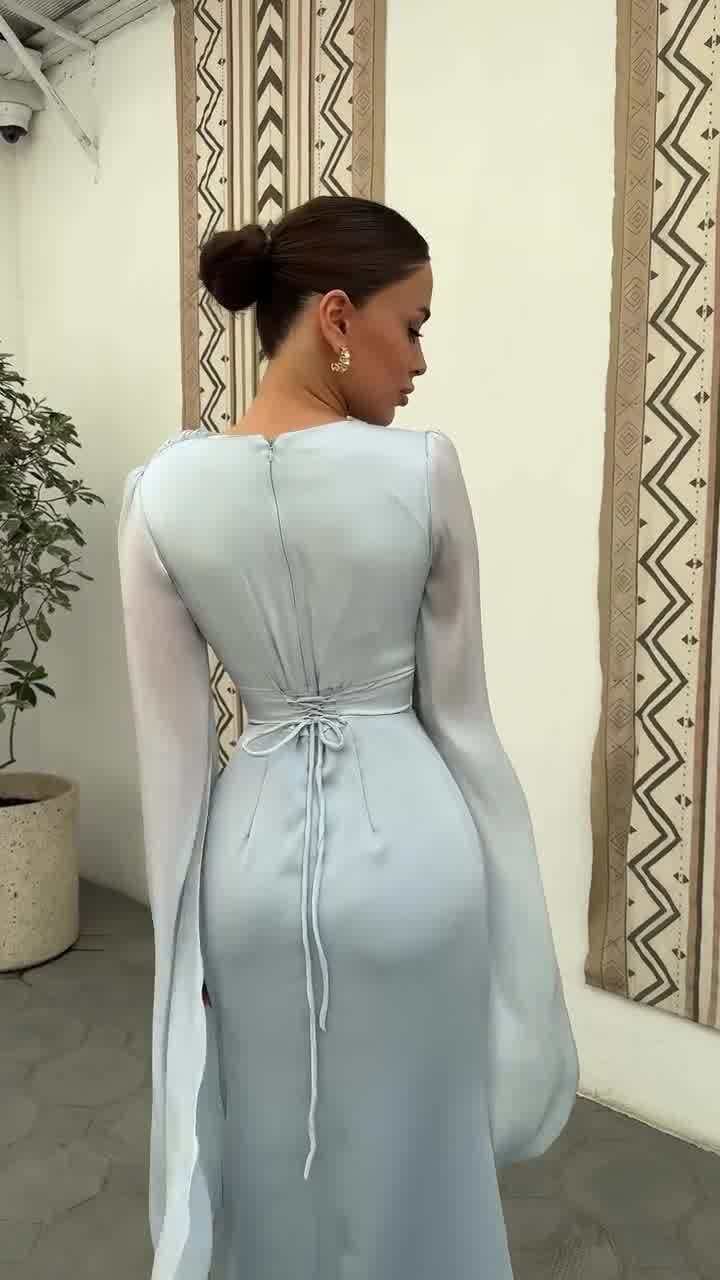 Polyester Long Sleeve Dress Dress Women