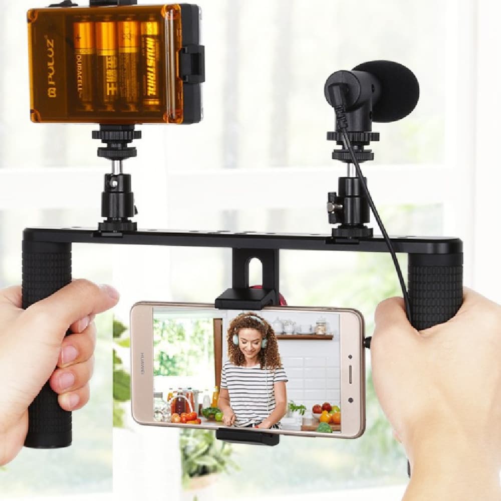 Aluminum Alloy Handheld Camera Mount for Action Cameras