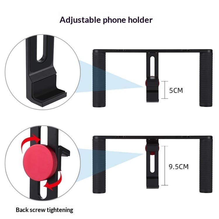 Aluminum Alloy Handheld Camera Mount for Action Cameras
