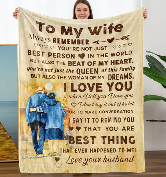 Printed Blanket, Winter Thickened Throw