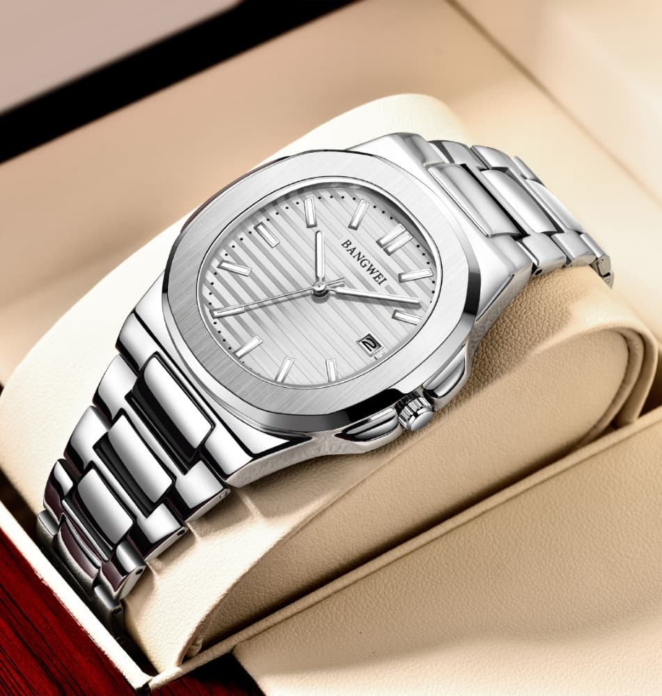 Men's Steel Calendar Luminous Watch with Belt Style - All Black