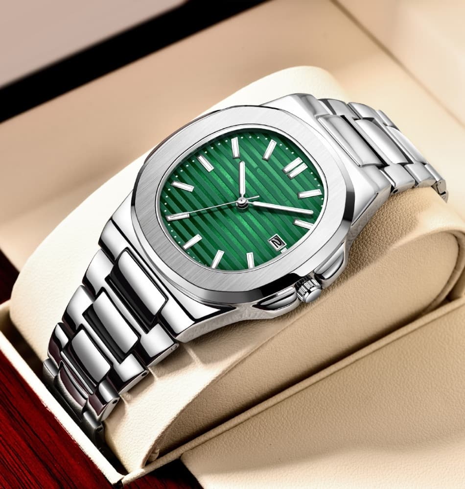 Fashion Steel Belt Calendar Luminous Watch Men