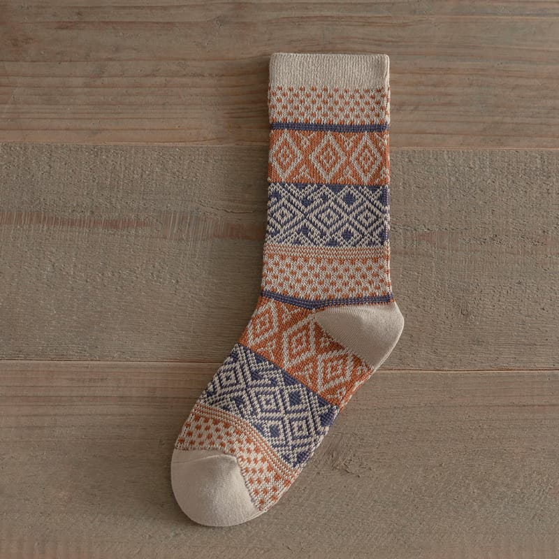 Women's Autumnwinter Long Socks Vintage Ethnic Style