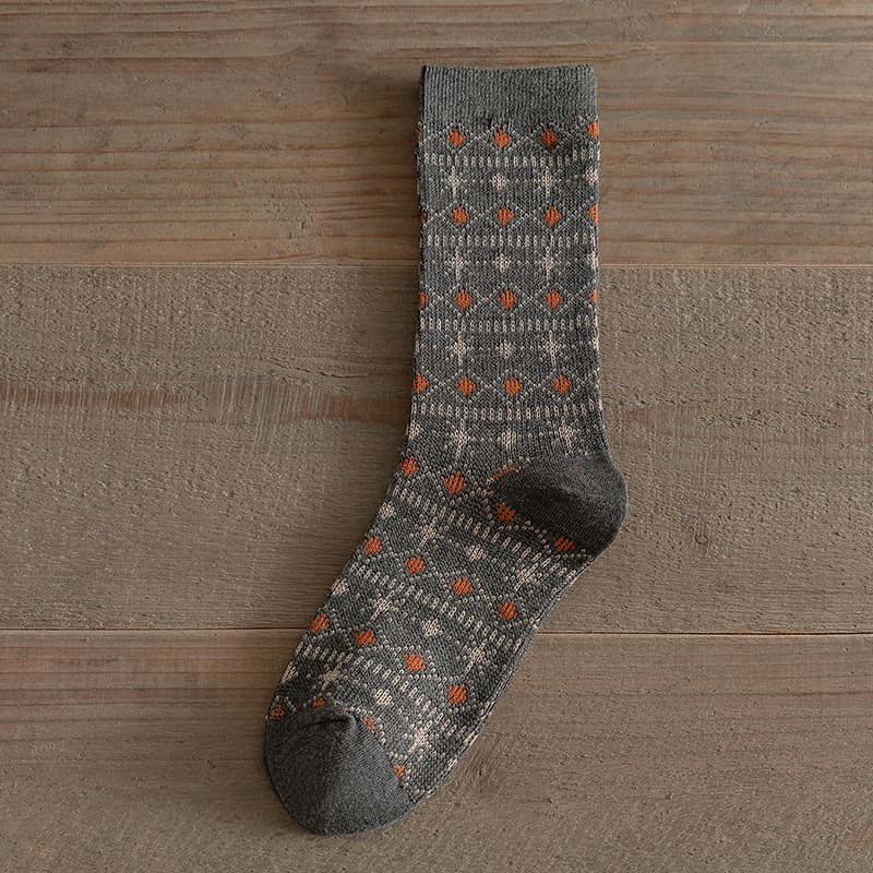Women's Autumnwinter Long Socks Vintage Ethnic Style