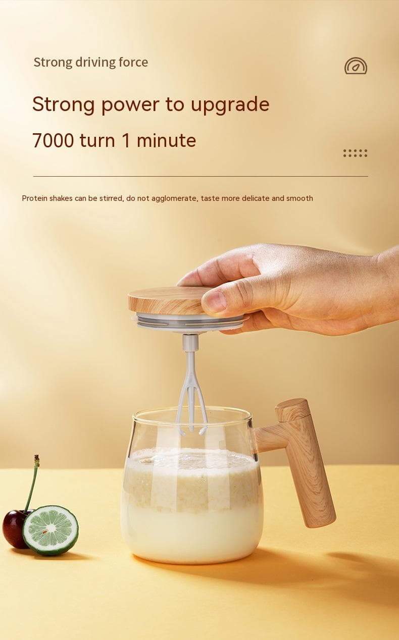 400ML Self Stirring Coffee Mug Electric Mixing Glass Coffee CupHigh Speed Fast Automatic Coffee Cup For Gyms Dining Room Kitchen Gadgets