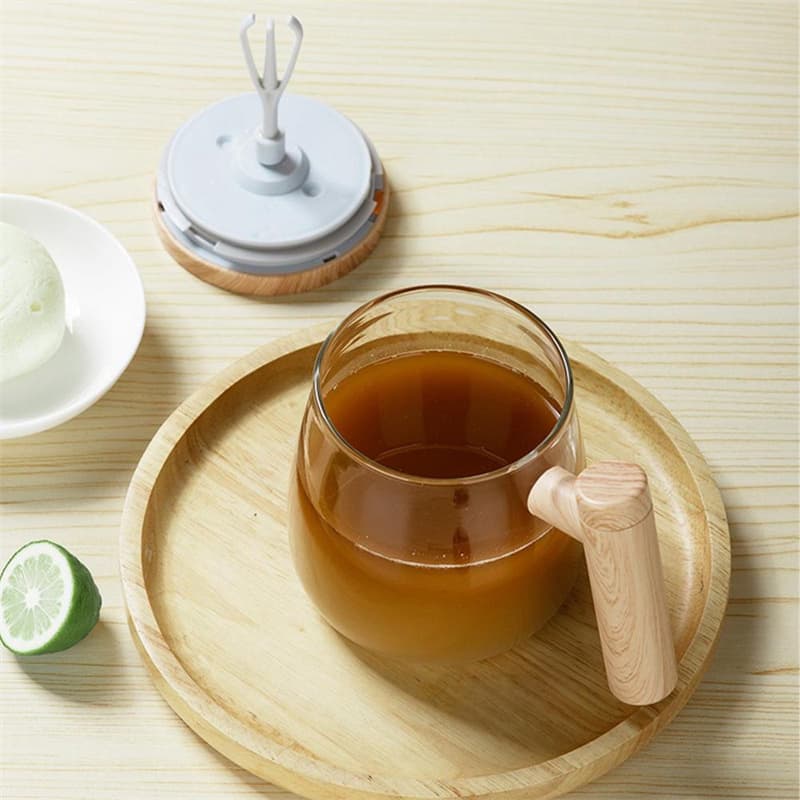 400ML Self Stirring Coffee Mug Electric Mixing Glass Coffee CupHigh Speed Fast Automatic Coffee Cup For Gyms Dining Room Kitchen Gadgets