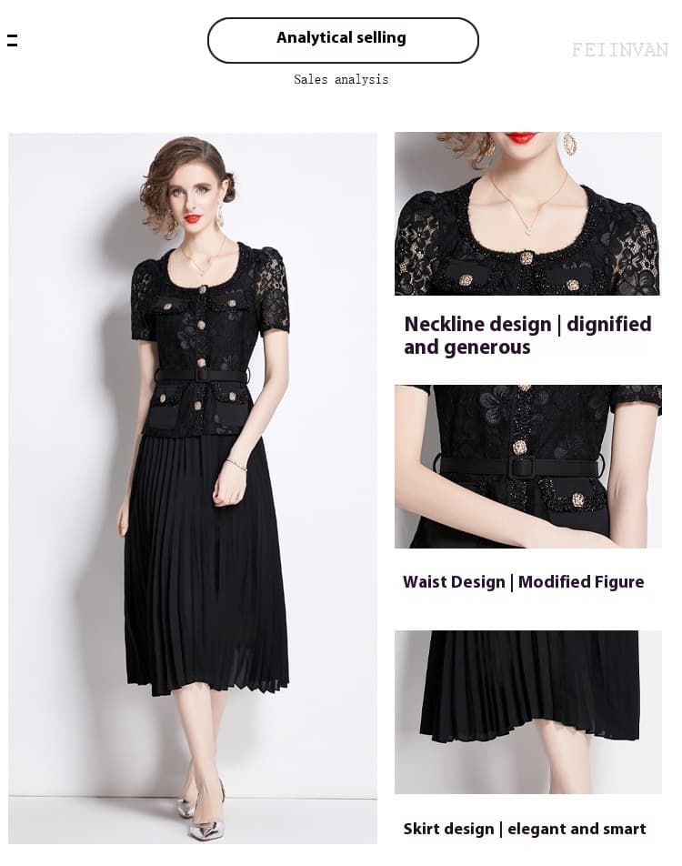 Lace Embroidery Dress Women