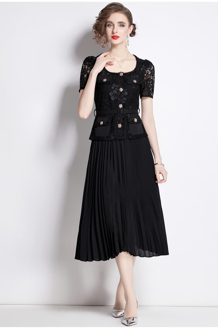 Lace Embroidery Dress Women