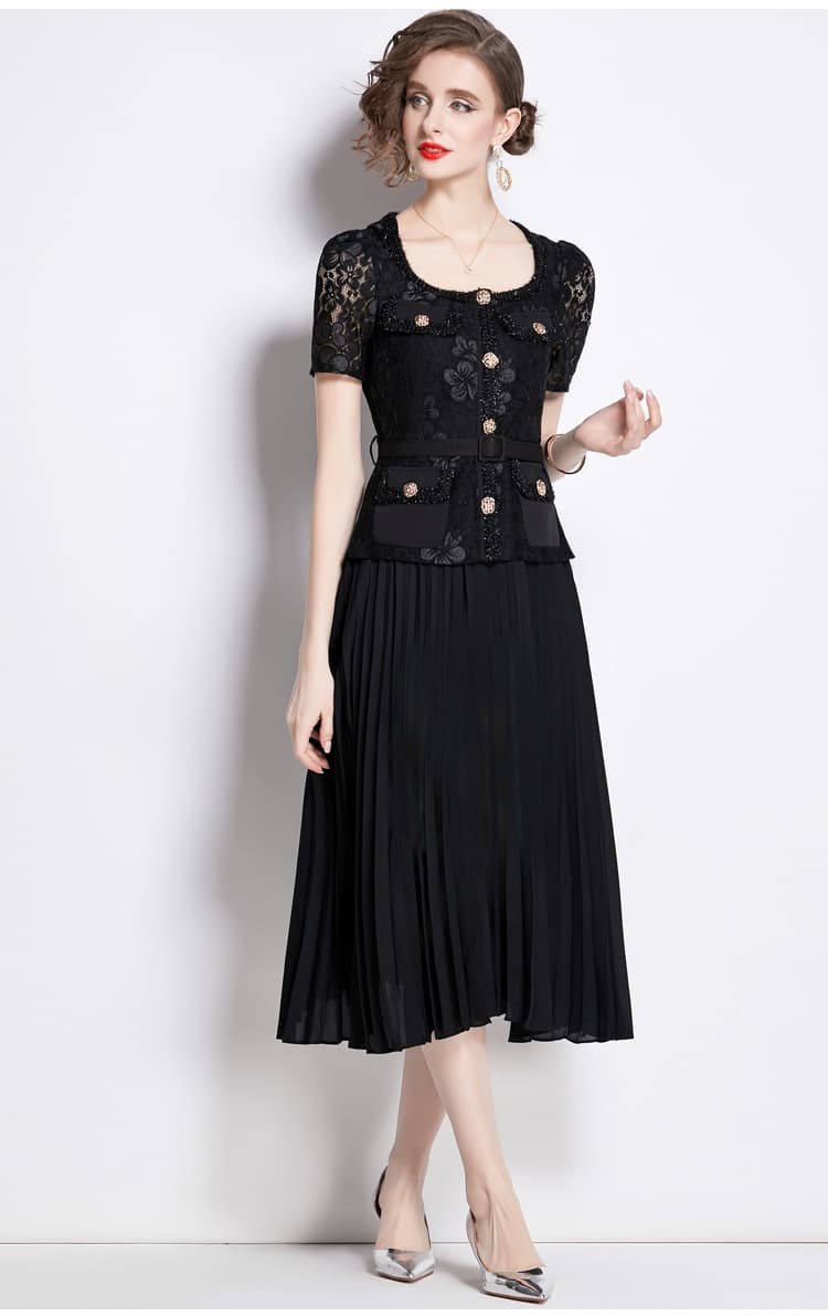 Lace Embroidery Dress Women