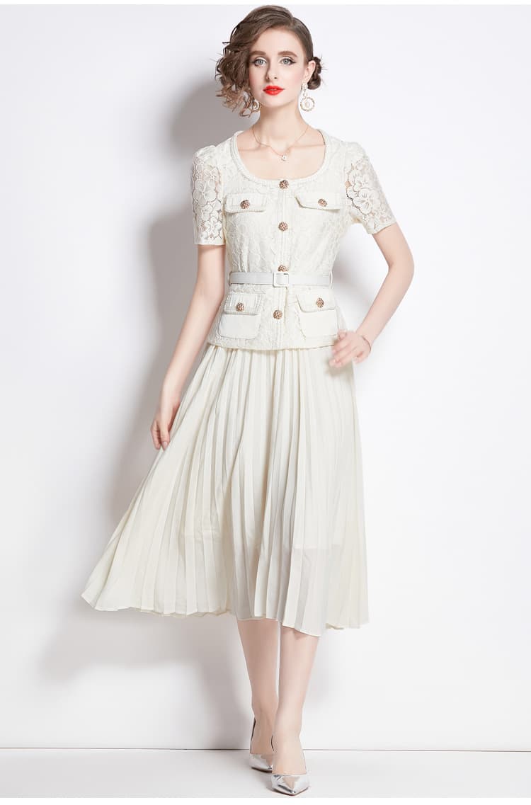 Lace Embroidery Dress Women