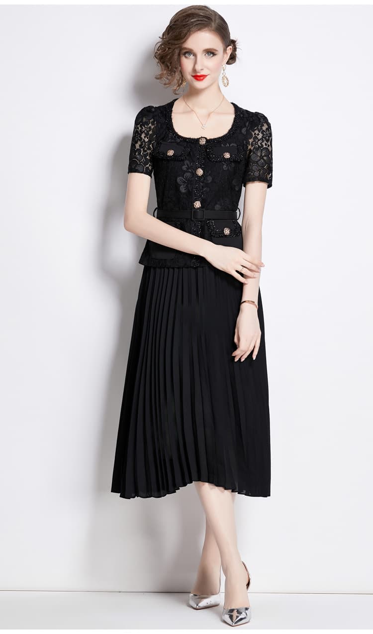 Lace Embroidery Dress Women