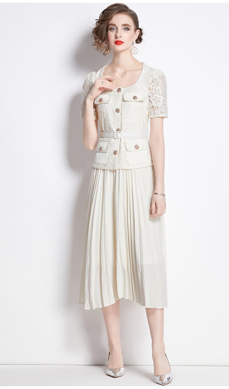 Lace Embroidery Dress Women