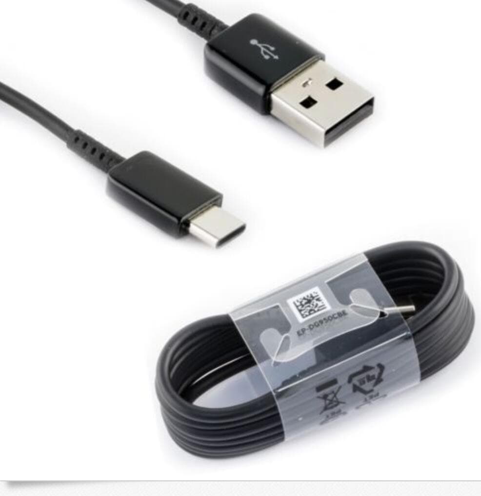 USB Type C Cable for Fast Charging and Data Transfer (Black)