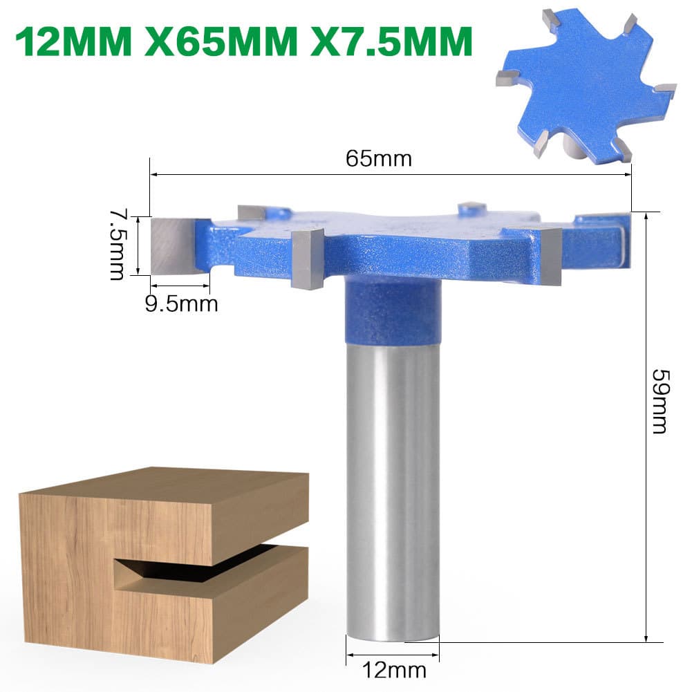 Woodworking Tools With Extended T-slot Cutters, Groove Cutters, T-slot Cutters
