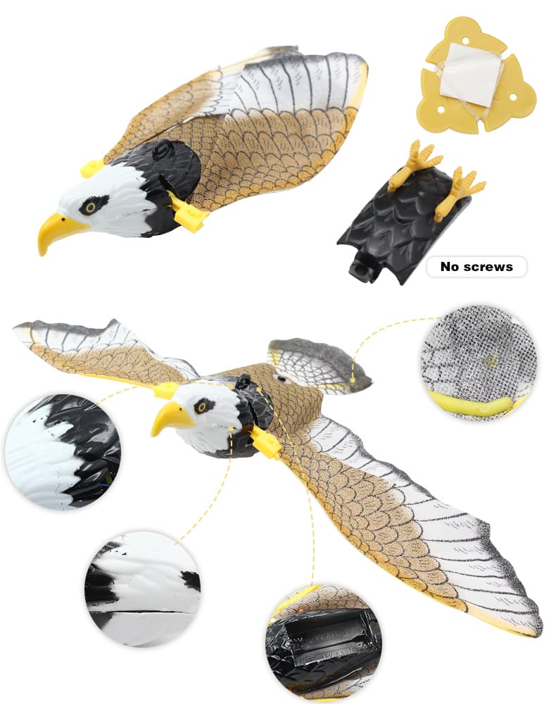 Simulation Bird Cat Interactive Pet Toys Hanging Eagle Flying Teasering Play Kitten Dog Toys Animals Cat Accessories Supplies