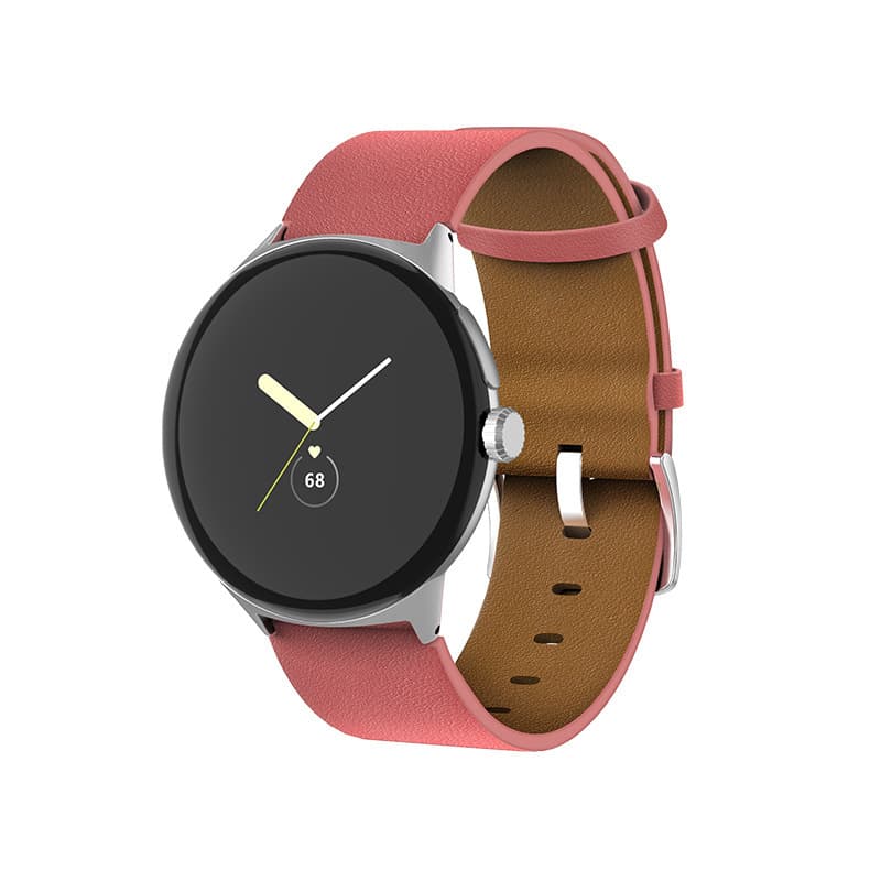 Genuine Leather Watch Strap for Pixel Watch (White)