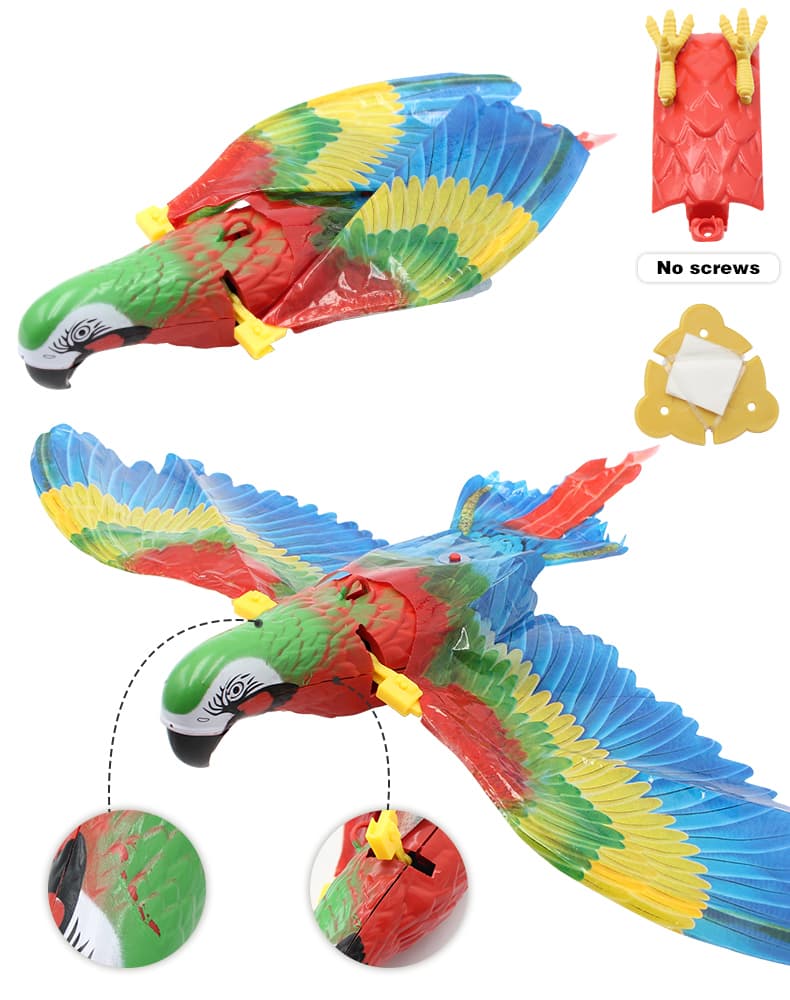 Simulation Bird Cat Interactive Pet Toys Hanging Eagle Flying Teasering Play Kitten Dog Toys Animals Cat Accessories Supplies