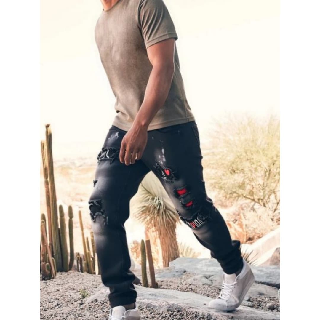 Slim-fit Stretch Straight-leg Pants