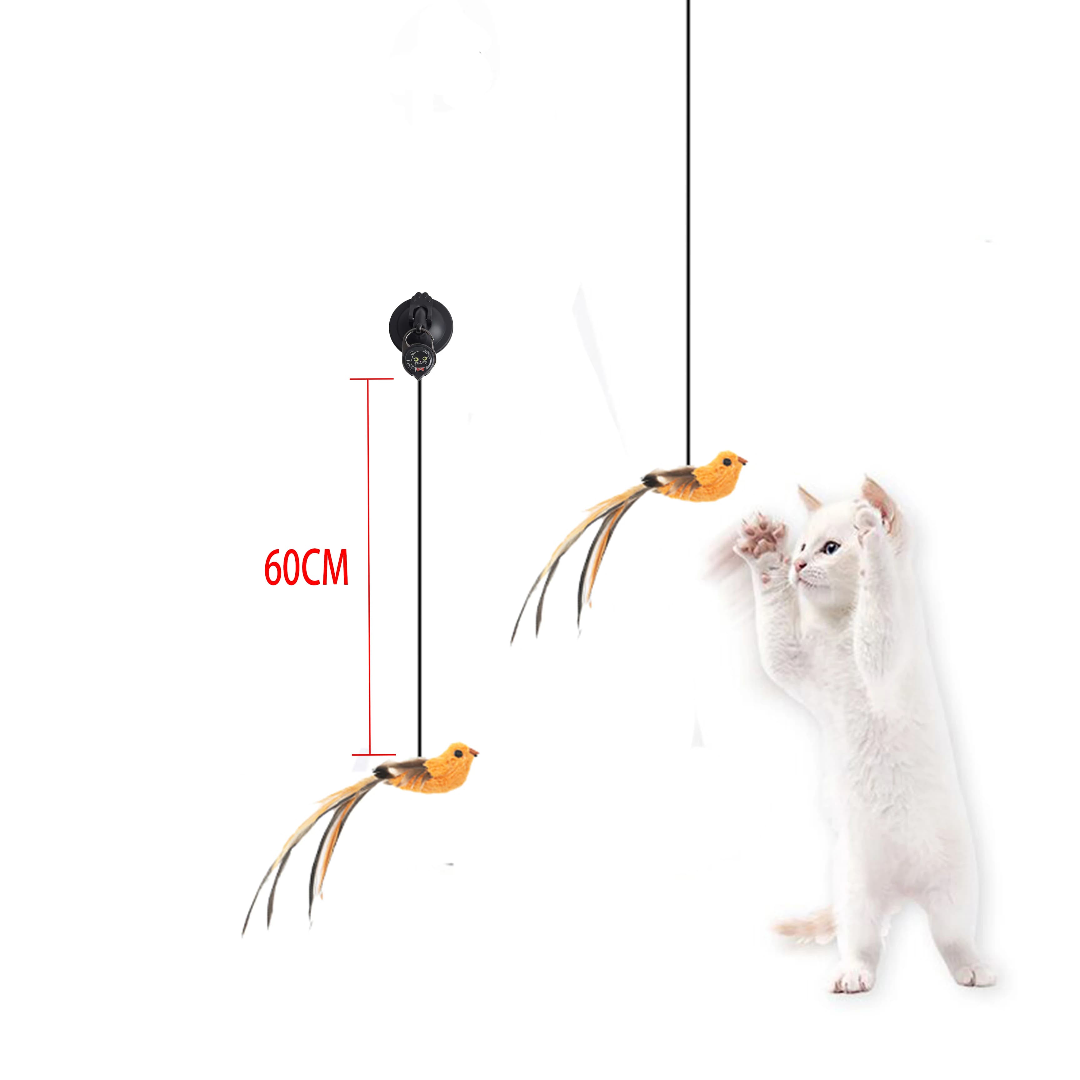 Automatic Lifting Motion Interactive Pet Toy (Black)