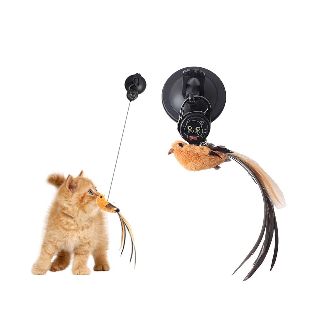 Automatic Lifting Motion Interactive Pet Toy (Black)